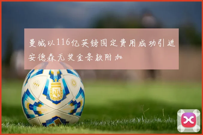曼城以116亿英镑固定费用成功引进安德森无奖金条款附加